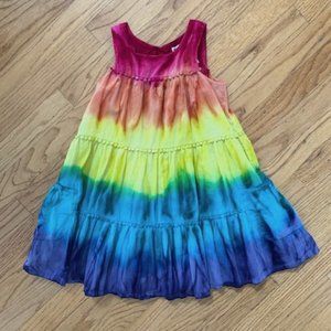 Pandemonium girl's rainbow tie dye dress, size 6